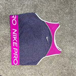 Nike PRO Dri-Fit Combat Sports Bra Top Compression Train Gym CrossFit Jog Yoga